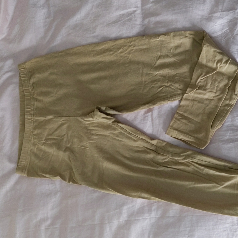 American Apparel beige full length leggings, medium
